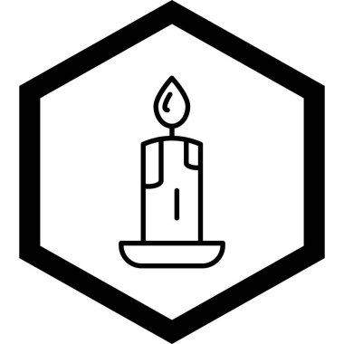 Mum simgesi, vektör illüstrasyonu