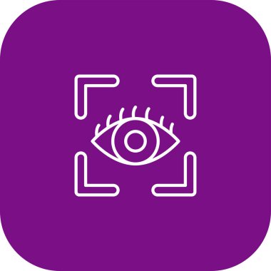 Soyut arkaplanda göz simgesi izole edildi