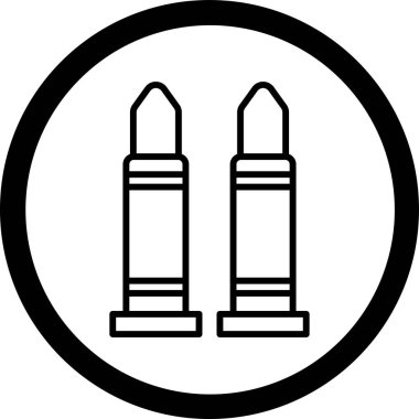 Kurşun. Web simgesi basit illüstrasyon
