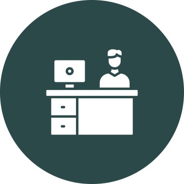 Ofis oluşturma simgesinin vektör illüstrasyonu