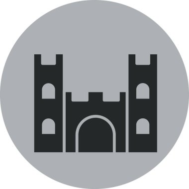 Köprü düz vektör simgesi