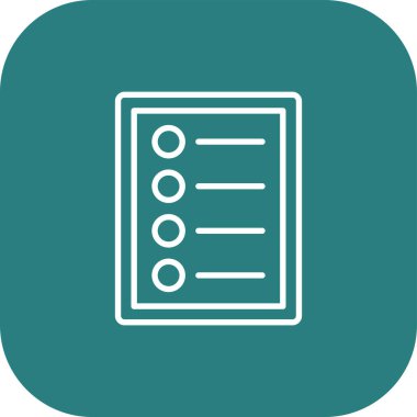 vektör kontrol listesi simgesi