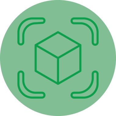 Kutu. Web simgesi basit tasarım