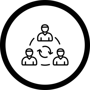 Bir insan simgesinin vektör illüstrasyonu