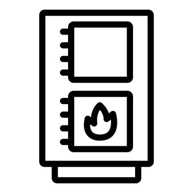 ateş alev ikonu vektör illüstrasyonuName