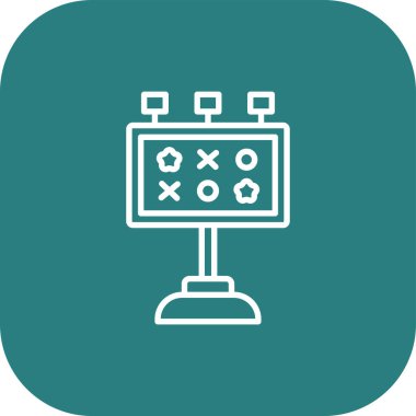 vektör lcd simgesi illüstrasyonu