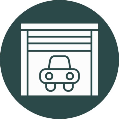 araba simgesi vektör illüstrasyonu