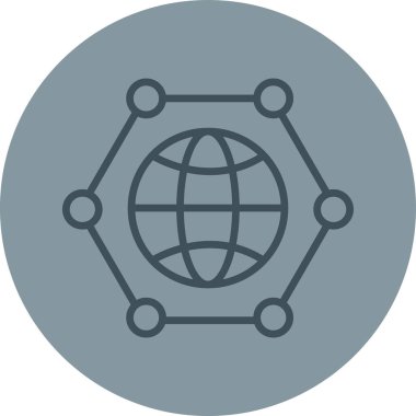 Kolayca düzenleyebilen ve düzenleyebilen genel ağ vektörü simgesi