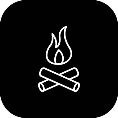 projeniz için ateş simgesi, vektör illüstrasyonu