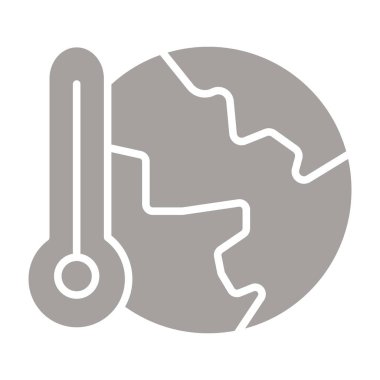 termometre simgesi vektör illüstrasyonu