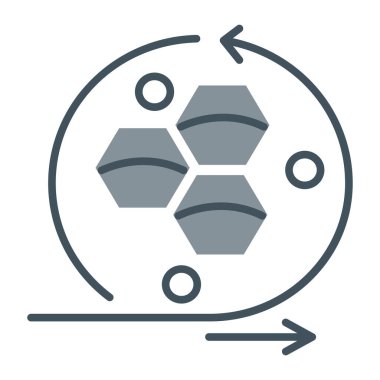 Dünyanın vektör simgesi, kalp şeklinde küre