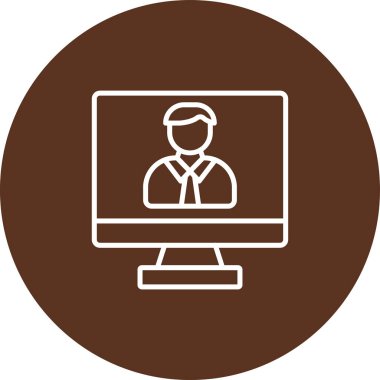 Dizüstü bilgisayar simgesi vektör çizimi