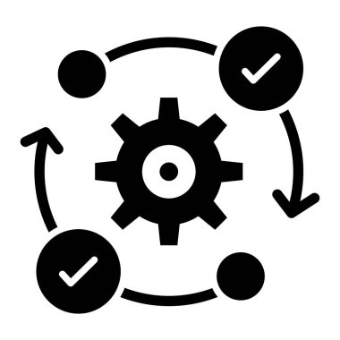 vektör glifini düz simge olarak ayarla