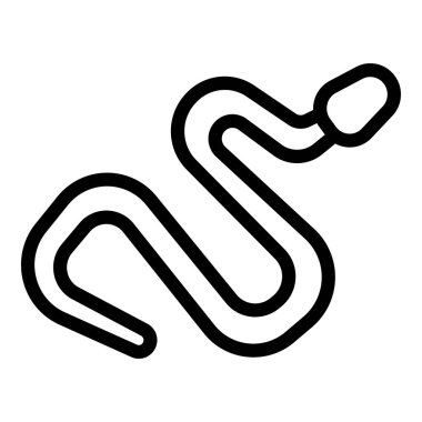 yılan ağı simgesi, vektör illüstrasyonu