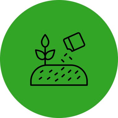 Bir ağaç simgesinin vektör illüstrasyonu