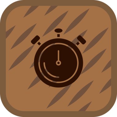 Saat. Web simgesi basit tasarım