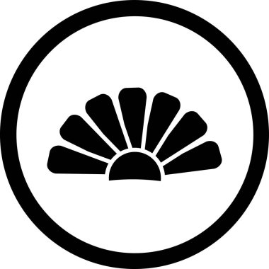 deniz kabuğu simge vektör çizim