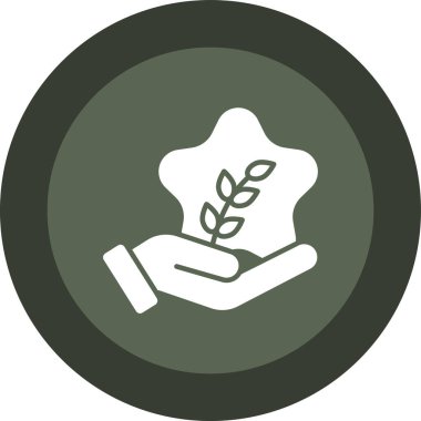 Bir ağaç simgesinin vektör illüstrasyonu