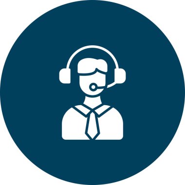 Müşteri hizmetleri ikonu. vektör biçimi