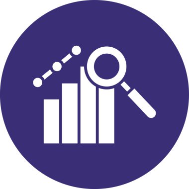 Analiz. Web simgesi basit illüstrasyon