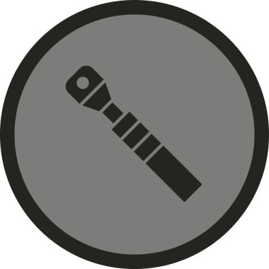 Modern b 'nin vektör illüstrasyonu silah ikonundan yoksun