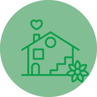 ev simgesi vektör illüstrasyonu