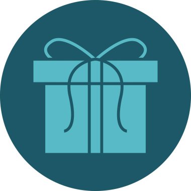 Hediye ikonu. vektör illüstrasyonu