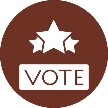 Oylama Vektörü Kabartma Simgesi Tasarımı