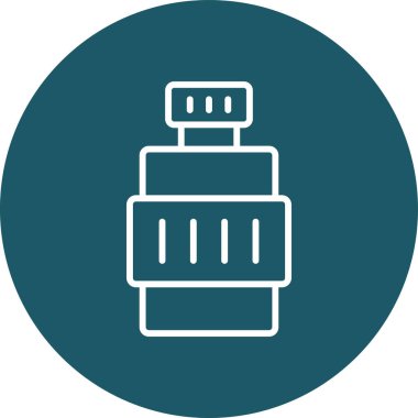 Şişe simgesinin vektör illüstrasyonu