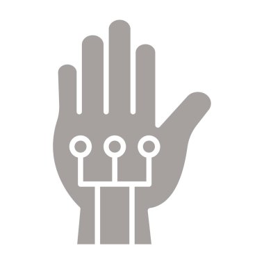 Bir insan simgesini tutarken, çizgi biçimi