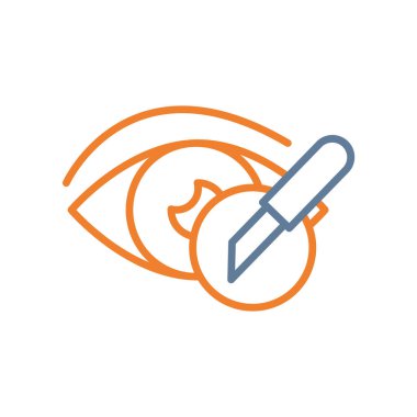 Göz vektör satırı simgesi