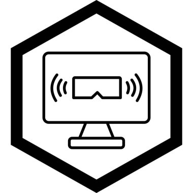 Bilgisayar. Web simgesi basit tasarım.