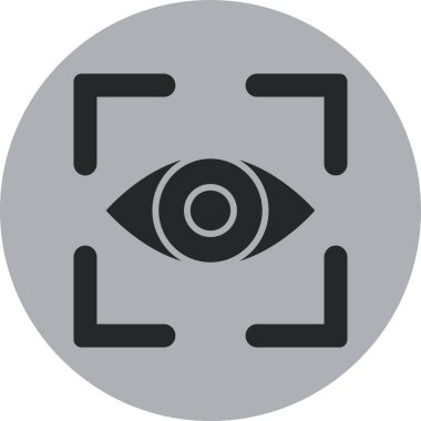 Göz simgesi vektör illüstrasyonu