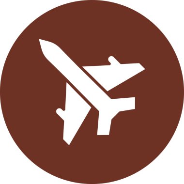 uçak ikonu vektör illüstrasyonu