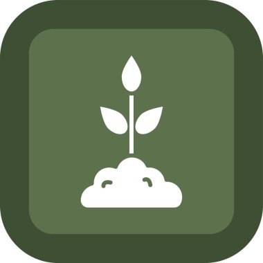 Bulut ve ağaç simgesinin vektör illüstrasyonu