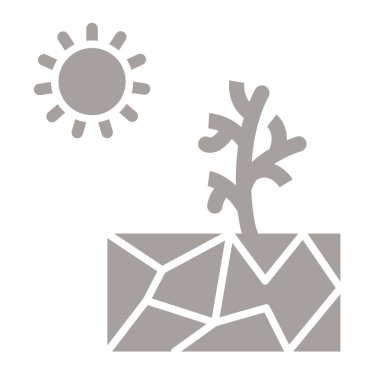 Ağaç ve yapraklı ağaç, vektör illüstrasyonu