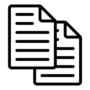 Belge. Web simgesi basit illüstrasyon