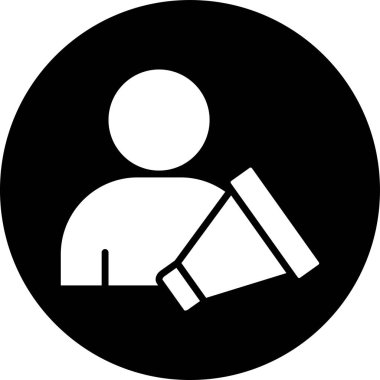 Bir kitap ikonu olan adam, vektör illüstrasyonu