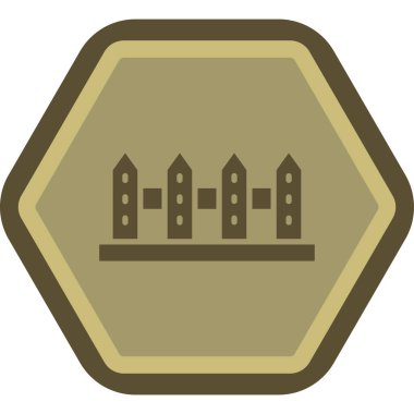 Bina. Web simgesi basit illüstrasyon