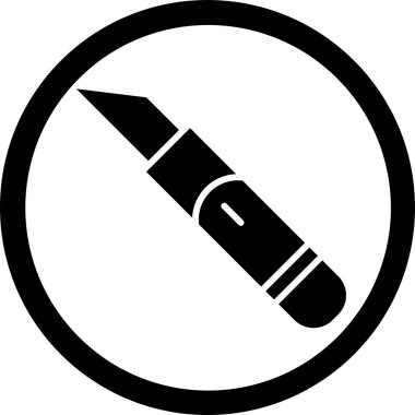 Bıçak. Web simgesi basit illüstrasyon