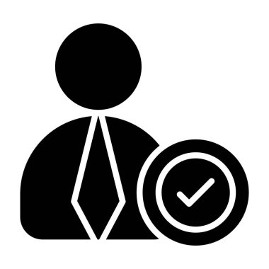 iş yönetimi düz vektör simgesi