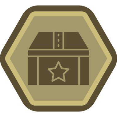 Altın yıldızın vektör çizimi