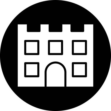 Bir kalenin vektör illüstrasyonu