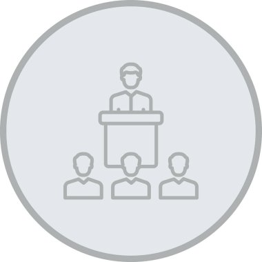 iş görüşmesi çizgisi vektör simgesi, düzenlenebilir vuruş,