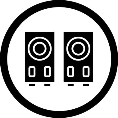 Müzik. Web simgesi basit illüstrasyon