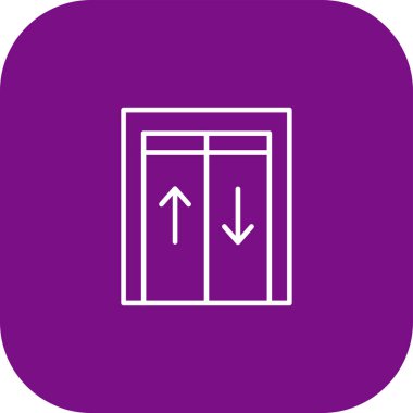 Kapı vektör simgesinden çık