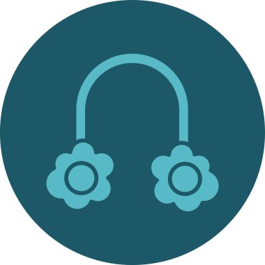 kulaklık simgesi vektör illüstrasyonu