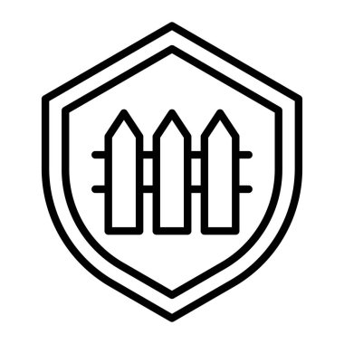 Koruma kalkanı simgesi, dış hat biçimi