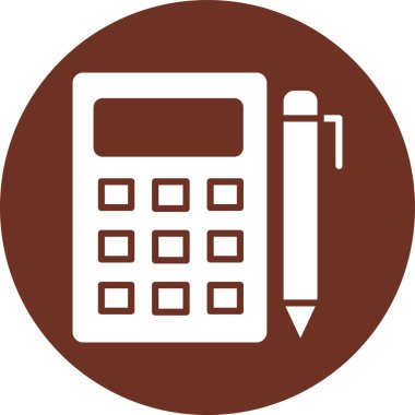 Hesap makinesi. Web simgesi basit tasarım