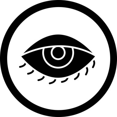 Göz. Web simgesi basit illüstrasyon